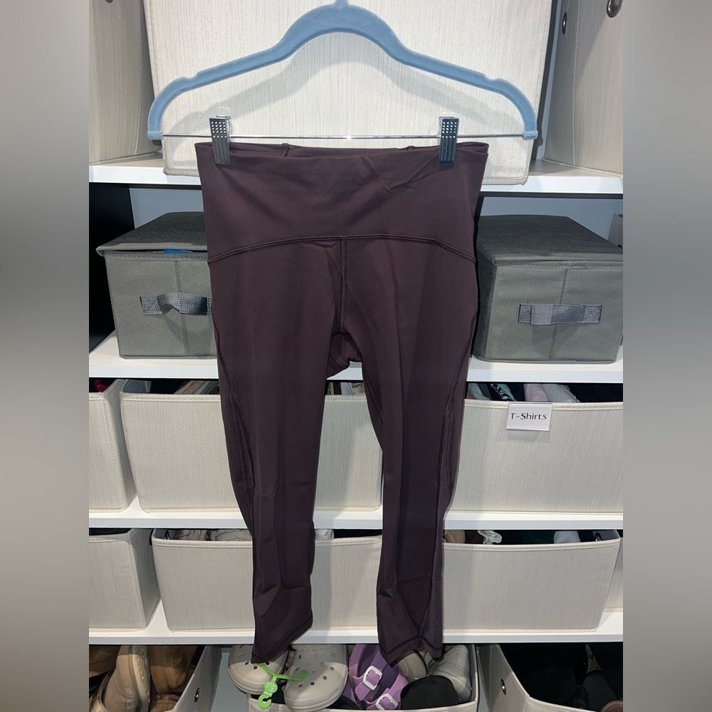 {Lululemon Train Times Crop Legging with Mesh}